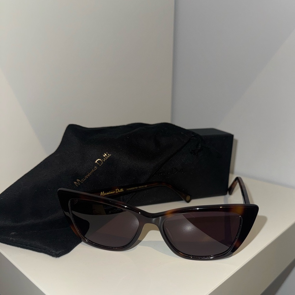 Massimo Dutti Tortoiseshell Cat-Eye Sunglasses